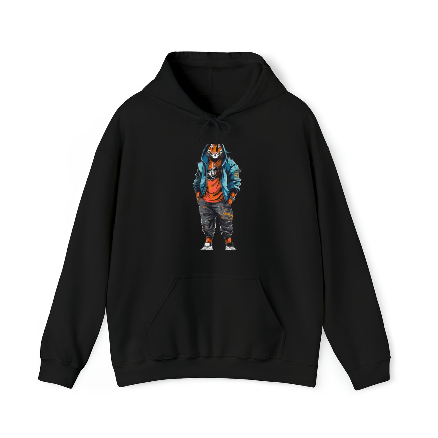 "Urban Graffiti Hoodie" - Pullover Hooded Sweatshirts Long Sleeve