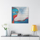 "Emotional Abstraction" - Framed Canvas Print Colourful Wall Art