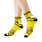 "Lichtenstein Collection: Premium Pop Art Crew Socks with Playful Dotted Designs" - Men and Women Crew Socks Combed Athletic Sports Casual Classic