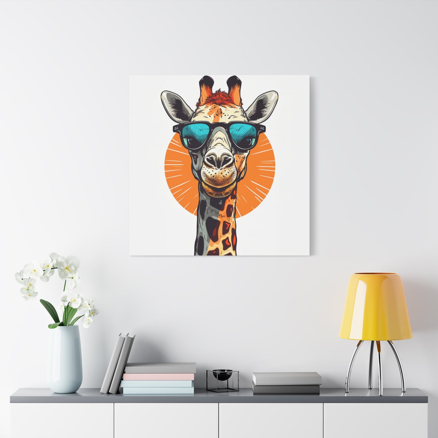 "Top Trends Print" - Framed Canvas Print Colourful Wall Art