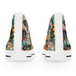 "Day of the Dead High Tops: A Vibrant and Celebratory Sneaker with Daring Skull Designs"- High Top Trainers Fashion Sneakers