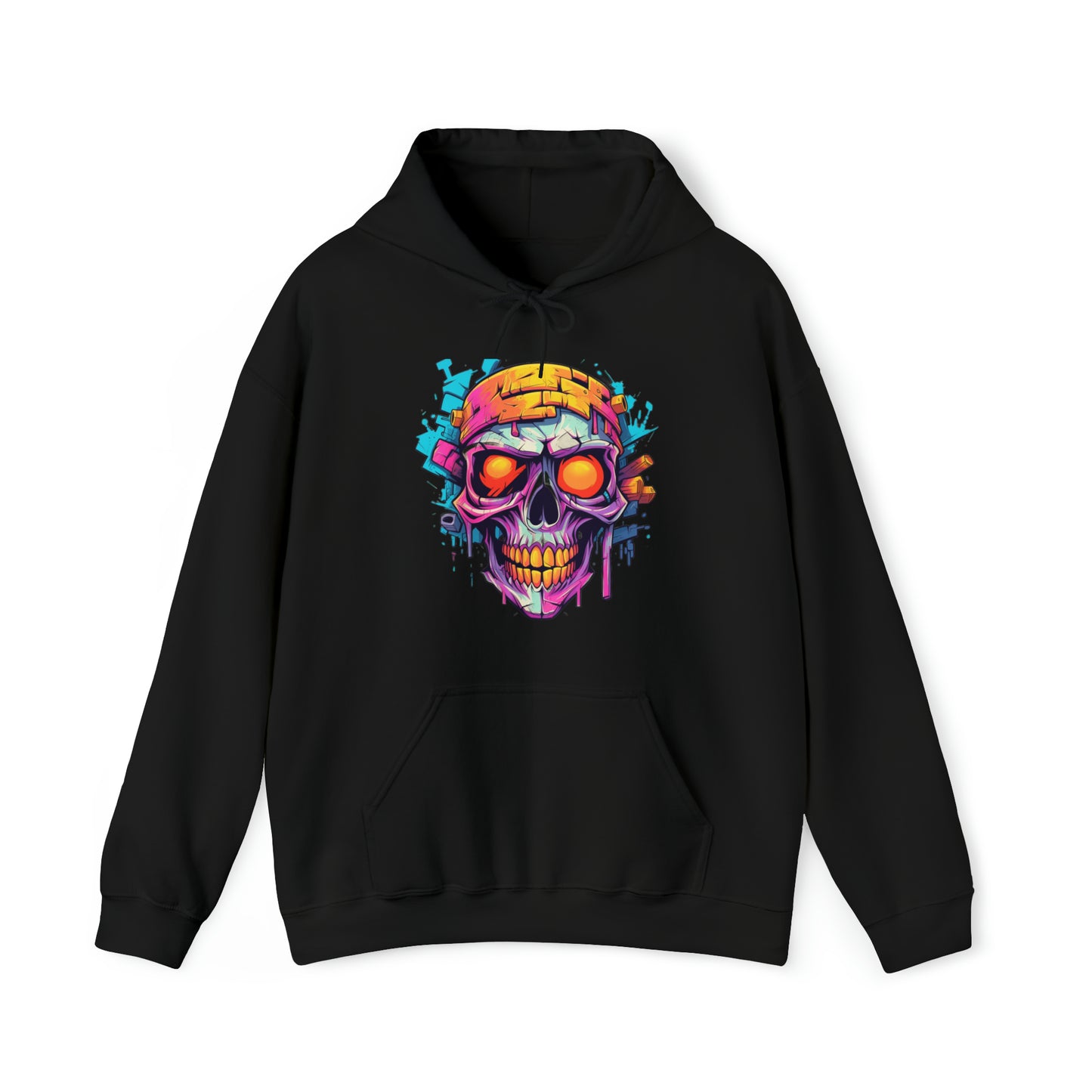 "Graffiti Chic Hoodie" - Pullover Hooded Sweatshirts Long Sleeve