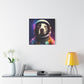 "Space Paws Art" - Framed Canvas Print Colourful Wall Art