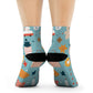 "Step Into Fun: Emoji and Cute Image Crew Socks with Playful Patterns!" - Men and Women Crew Socks Combed Athletic Sports Casual Classic