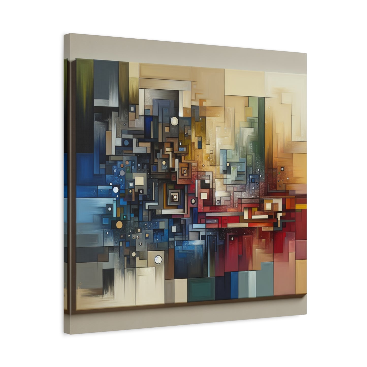 "Equilibrium Expressions" - Framed Canvas Print Colourful Wall Art