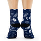 "Emoji Mania: Playful & Whimsical Crew Socks with Charming Characters and Adorable Patterns for Fun and Fashionable Feet!" - Men and Women Crew Socks Combed Athletic Sports Casual Classic