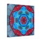 "Kaleidoscopic Dreamscape" - Framed Canvas Print Colourful Wall Art