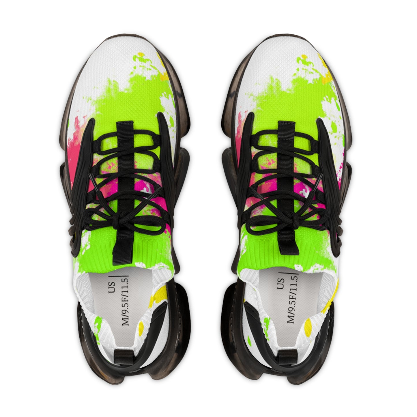 "Watercolor Blaze: Colorful Splatter Sneakers for the Athletic Artist" - Shoes Athletic Tennis Sneakers Sports Walking Shoes