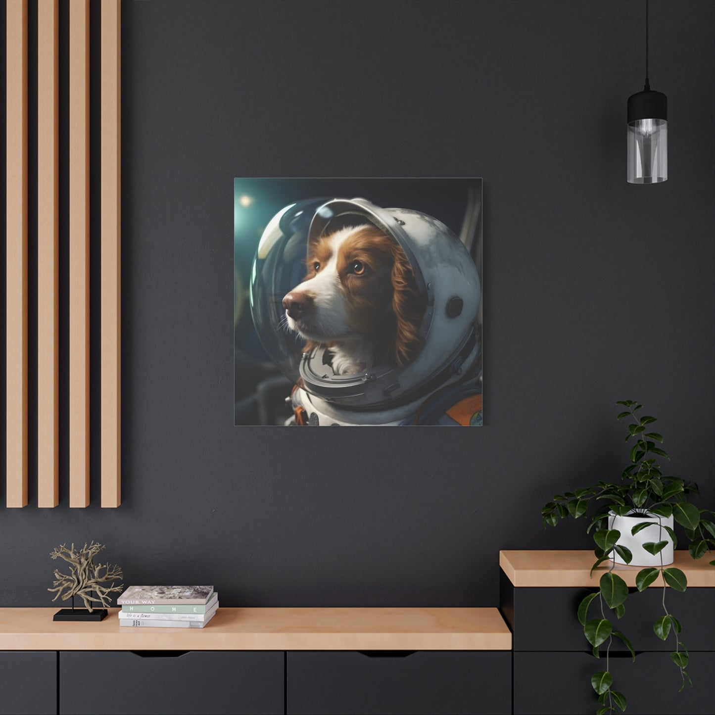 "Galactic Pet Art" - Framed Canvas Print Colourful Wall Art