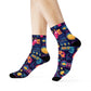 "Emoji-tastic Crew Socks: Adorable Designs for Every Mood!" - Men and Women Crew Socks Combed Athletic Sports Casual Classic