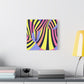 "Trippy Op Art" - Framed Canvas Print Colourful Wall Art