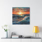 "Oceanic Vibes" - Framed Canvas Print Colourful Wall Art