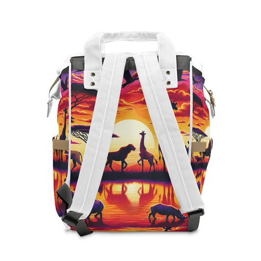 "Wild Sunset Pack" - Laptop Backpack Rucksack Bag for Men Women, Water Resistant