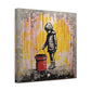 "AI Banksy Fusion" - Canvas