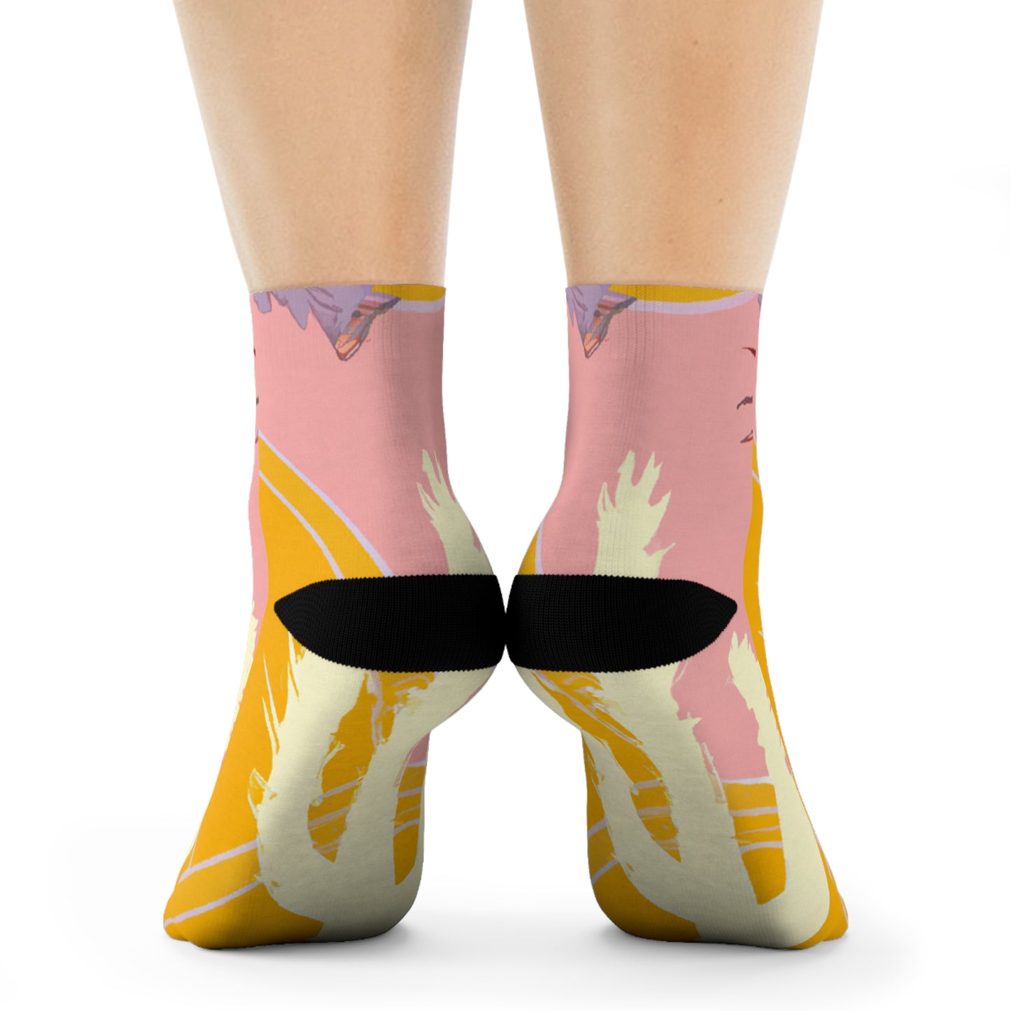 "Desert Dreams: Pastel Cactus and Succulent Crew Socks - Experience Comfort and Style in Every Step!" - Men and Women Crew Socks Combed Athletic Sports Casual Classic