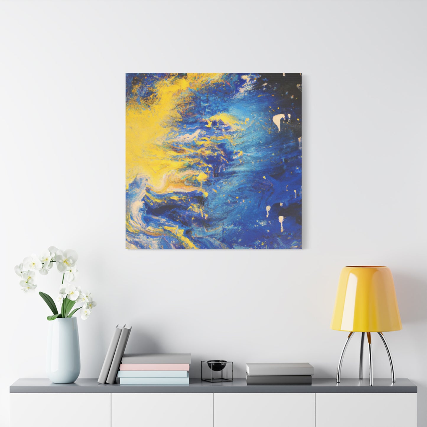 "Trippy Chroma" - Framed Canvas Print Colourful Wall Art