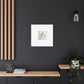 "Monochromatic Geometry" - Framed Canvas Print Colourful Wall Art