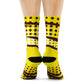 "Lichtenstein Collection: Premium Pop Art Crew Socks with Playful Dotted Designs" - Men and Women Crew Socks Combed Athletic Sports Casual Classic