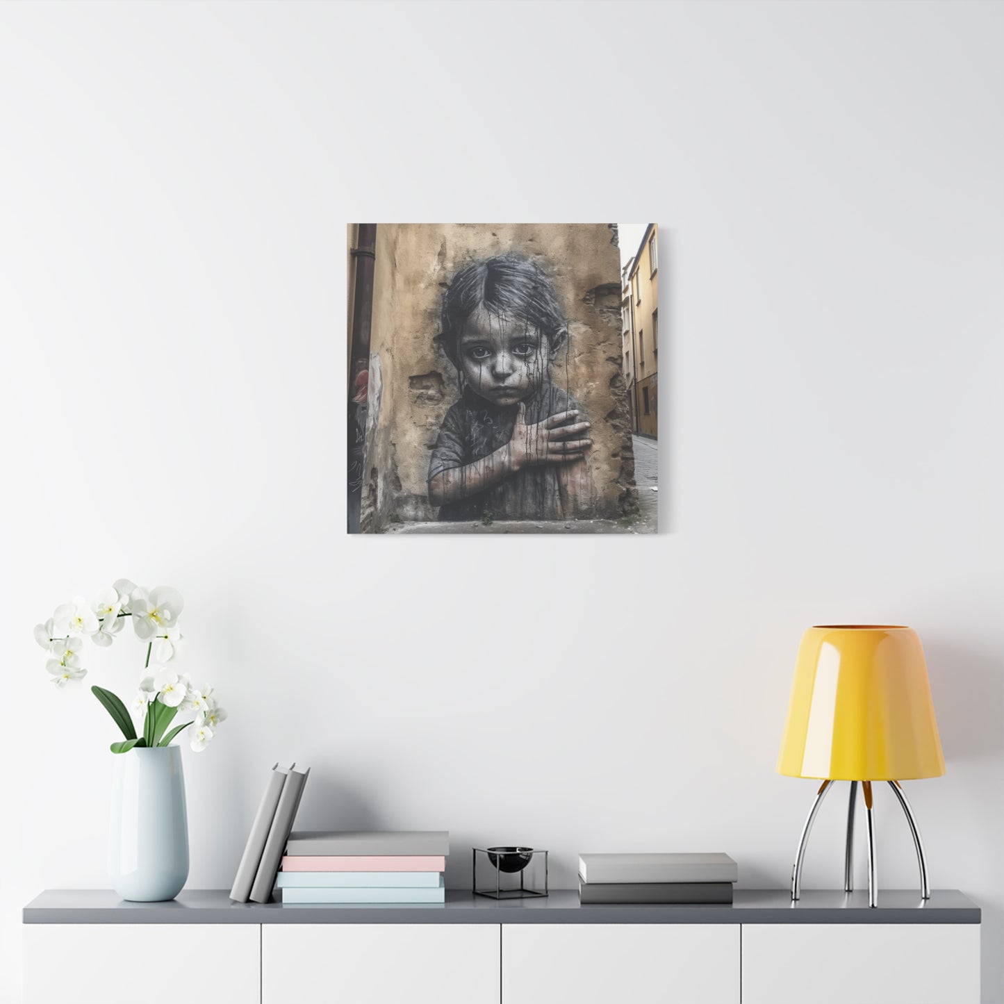 "AI Banksy Fusion" - Canvas