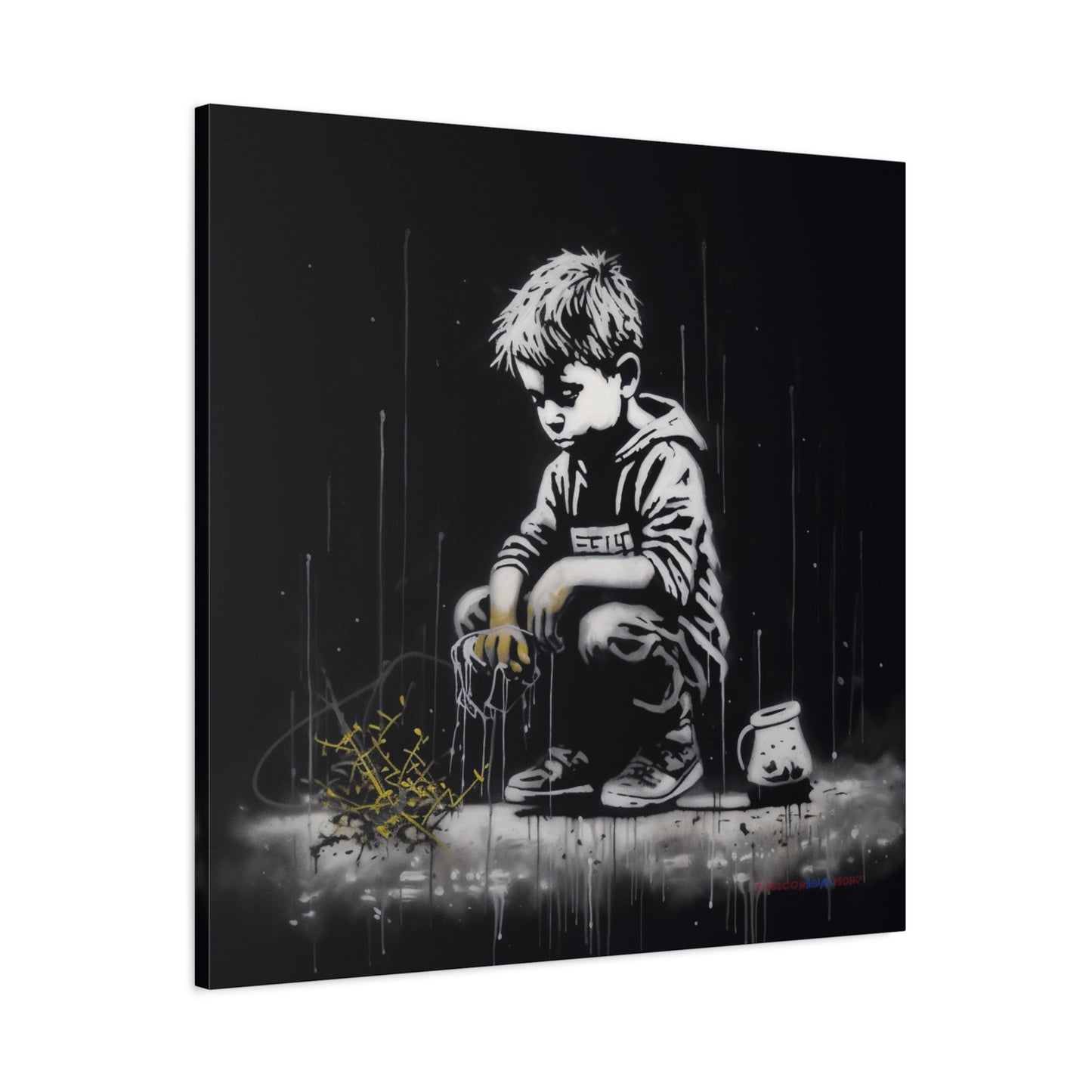 AI Banksy Fusion - Canvas