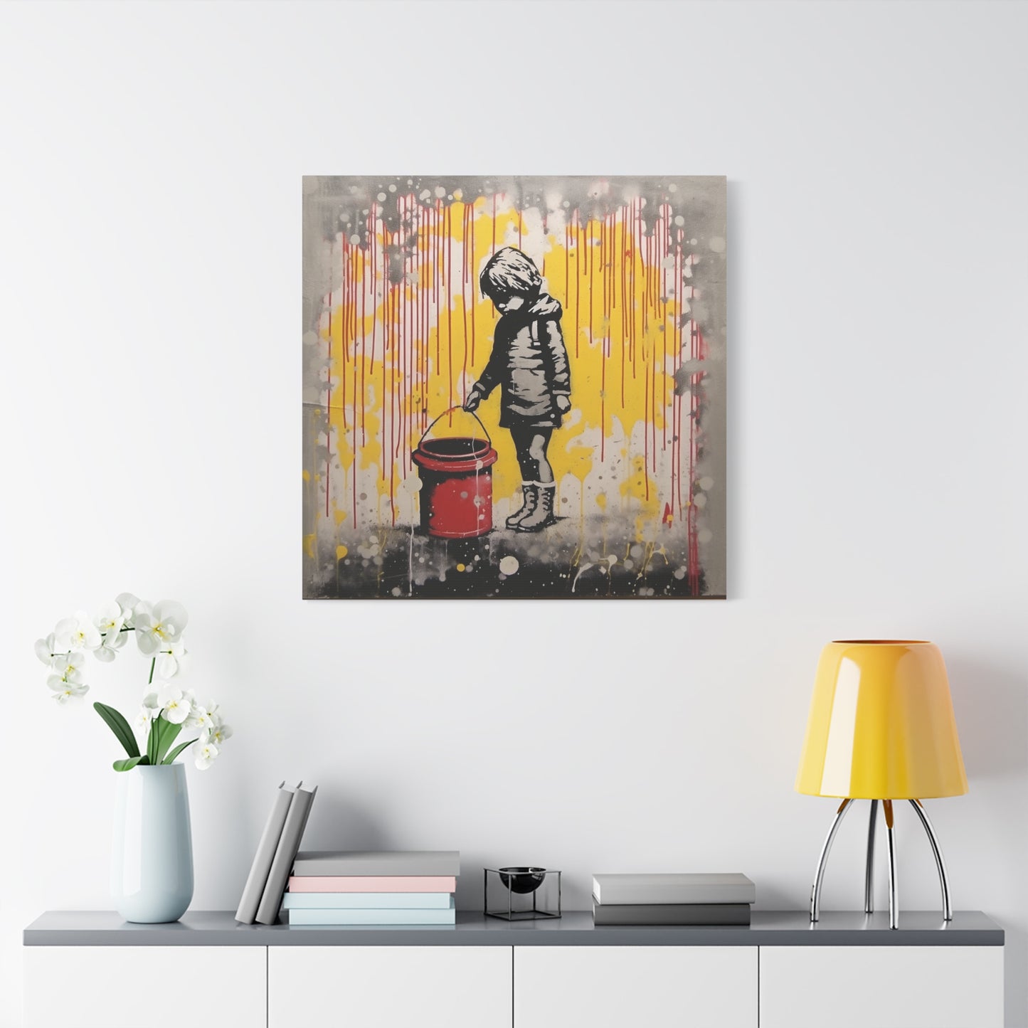 "AI Banksy Fusion" - Canvas