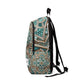 "Turquoise Zellige Backpack" - Laptop Backpack Rucksack Bag for Men Women, Water Resistant