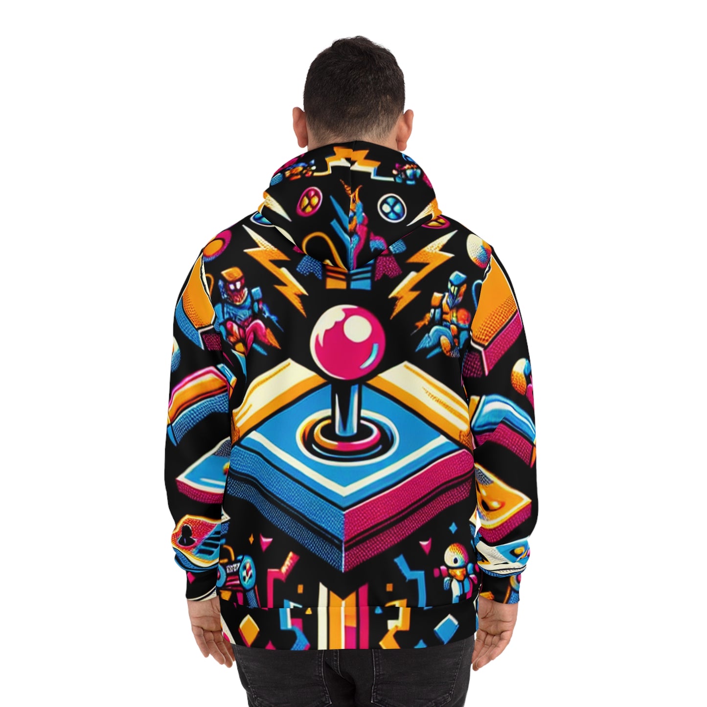 "Arcade Icon Coat" - Hoodies 3d Print Jumpers with Pockets Long Sleeve Sweatshirt Casual Streetwear