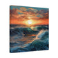 "Oceanic Vibes" - Framed Canvas Print Colourful Wall Art