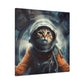 "Pawsome Space Art" - Framed Canvas Print Colourful Wall Art