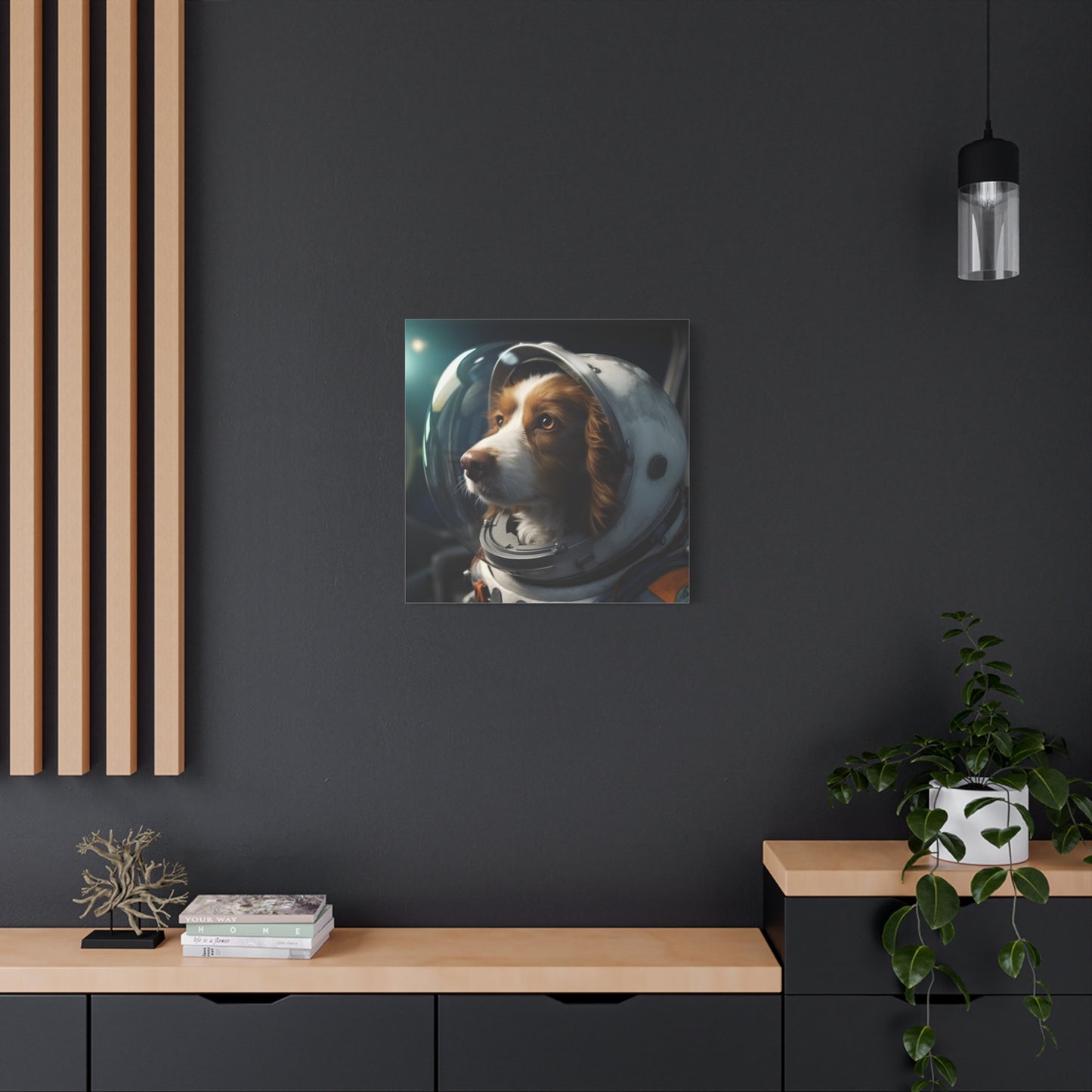 "Galactic Pet Art" - Framed Canvas Print Colourful Wall Art