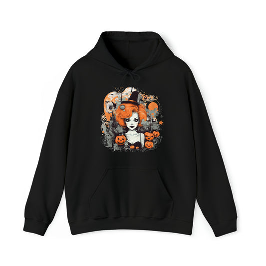 "Spooky Cozy Hoodie" - Pullover Hooded Sweatshirts Long Sleeve