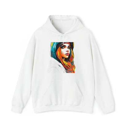 "Graffiti Hoodie Oversized" - Pullover Hooded Sweatshirts Long Sleeve