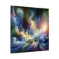 "Organic Ocean Abstract" - Framed Canvas Print Colourful Wall Art