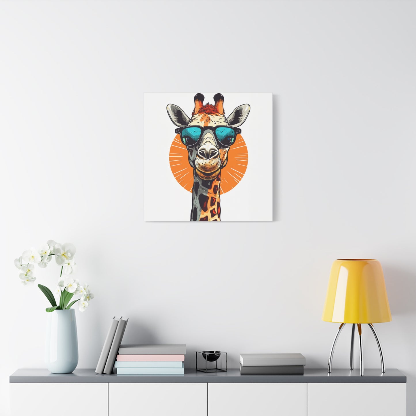 "Top Trends Print" - Framed Canvas Print Colourful Wall Art