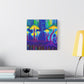 1. "Enchanted Fungi Cityscape"
2. "Luminous Urban Symphony"
3. "Melodic Wave Abstraction" - Framed Canvas Print Colourful Wall Art