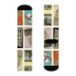 "Global Adventures Crew Socks: Vintage Postcard Textile with Landmark Inspirations from Around the World" - Men and Women Crew Socks Combed Athletic Sports Casual Classic