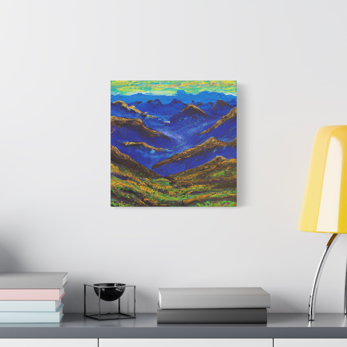 "Majestic Mountains: Abstract Canvas Collection" - Canvas