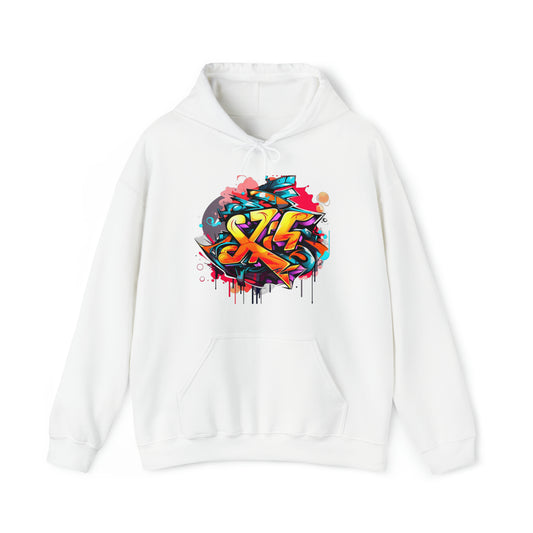 "Graffiti Street Hoodie" - Pullover Hooded Sweatshirts Long Sleeve