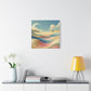 "Pastel Desert Dreams" - Framed Canvas Print Colourful Wall Art