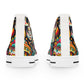 Introducing the "Fiesta Skulls" High-Top Sneaker - a celebration of vibrant Mexican art and tradition. Rock this bold and colorful footwear, inspired by the Day of the Dead festival- High Top Trainers Fashion Sneakers