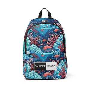 "Coral Tides Backpack" - Laptop Backpack Rucksack Bag for Men Women, Water Resistant