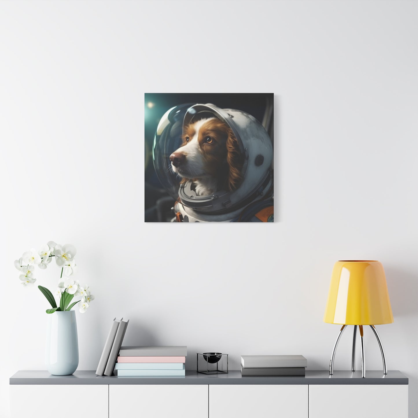 "Galactic Pet Art" - Framed Canvas Print Colourful Wall Art