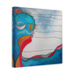 "Emotional Abstraction" - Framed Canvas Print Colourful Wall Art