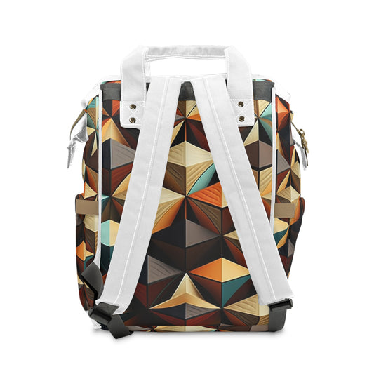 "Geometric Gearpack" - Laptop Backpack Rucksack Bag for Men Women, Water Resistant