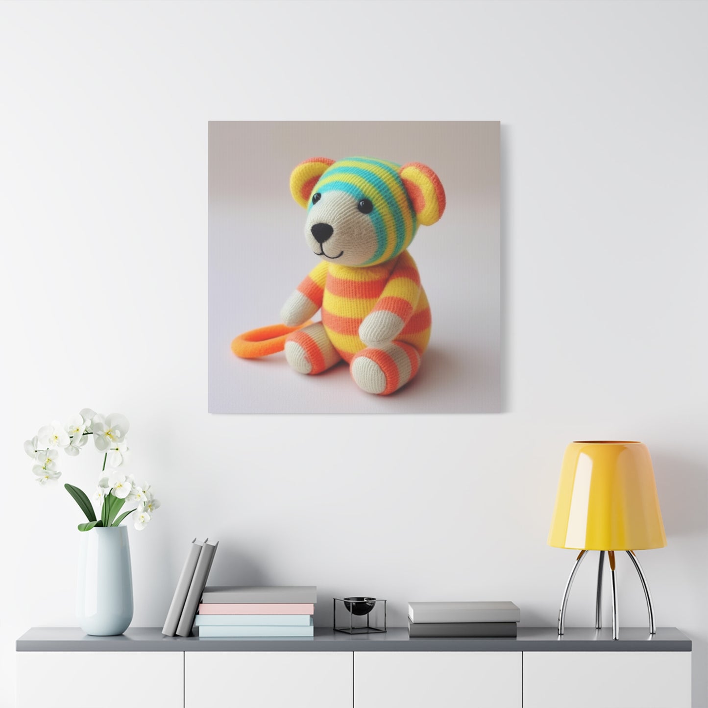 "Whimsy Wall Art" - Framed Canvas Print Colourful Wall Art