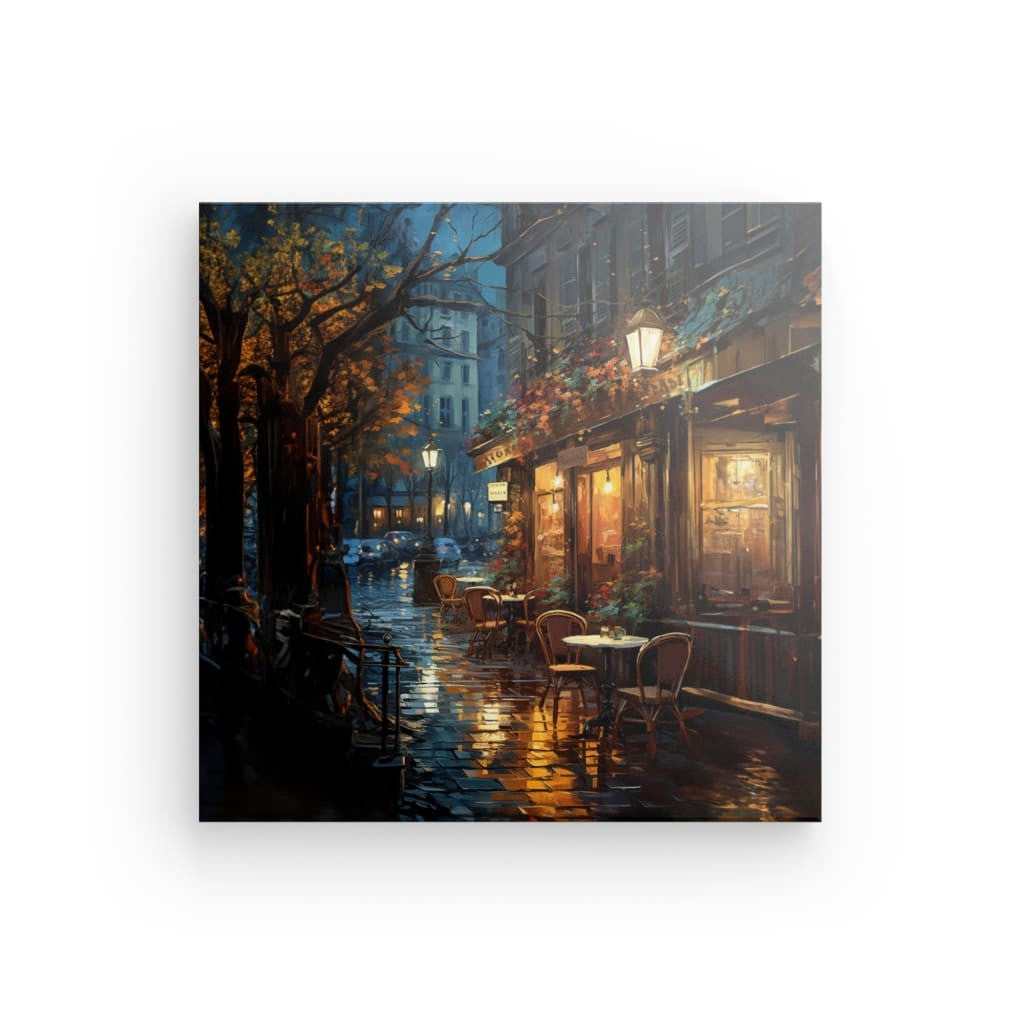 City Rainfall - Framed Canvas