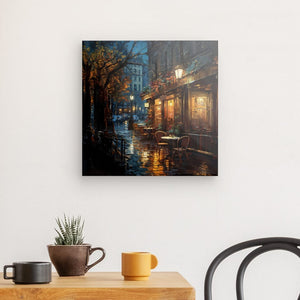 City Rainfall - canvas
