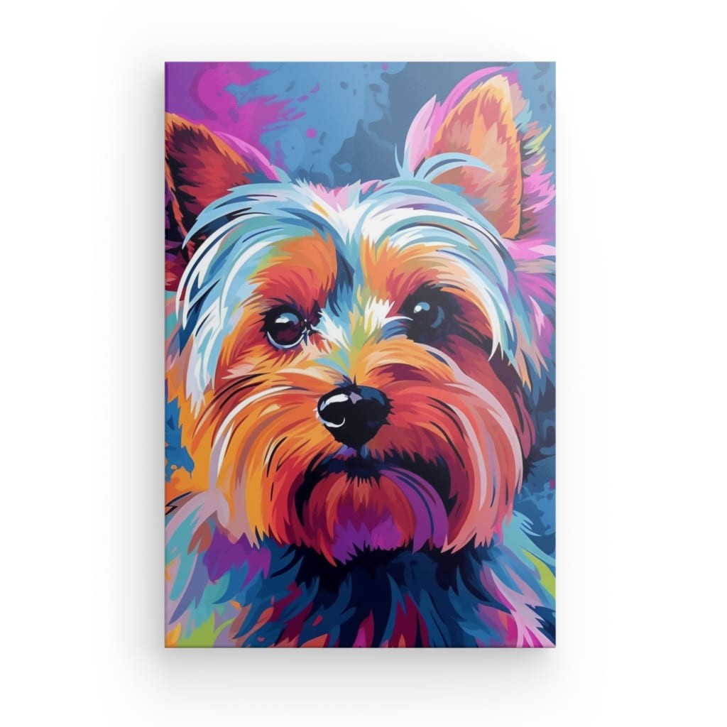 Vivid Canine Dream - Framed Canvas