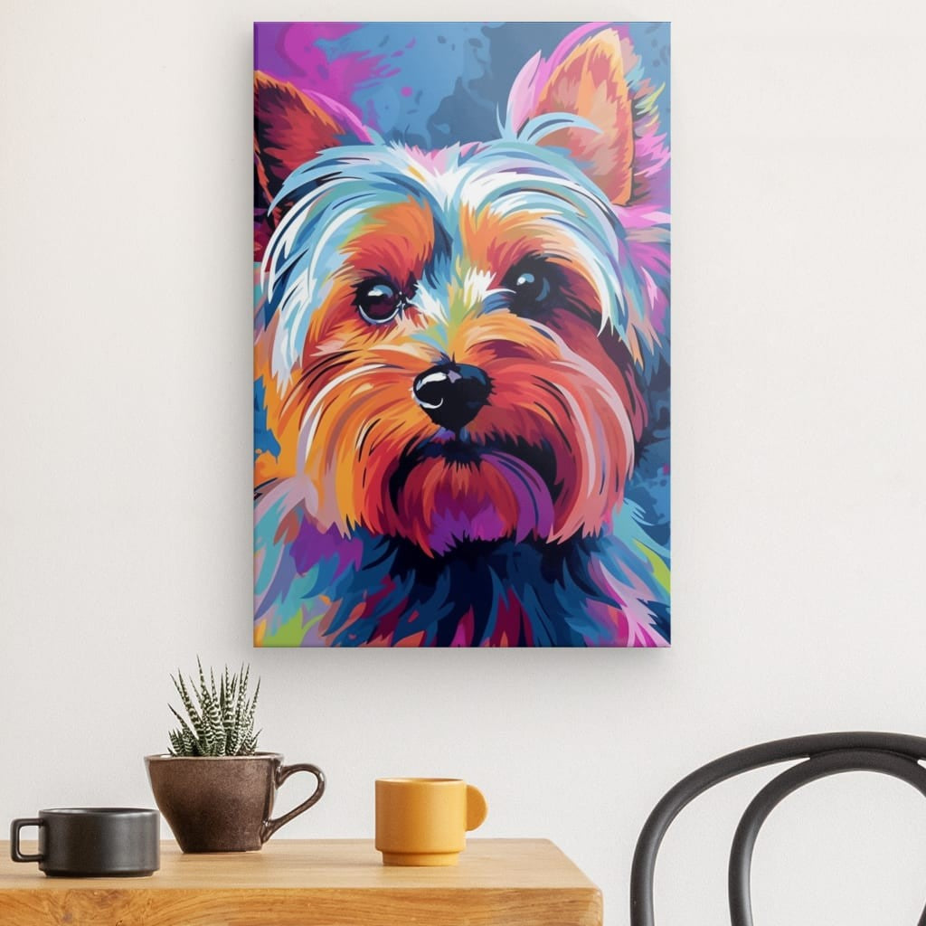 Vivid Canine Dream - Framed 60X40 Cm / Folded Canvas