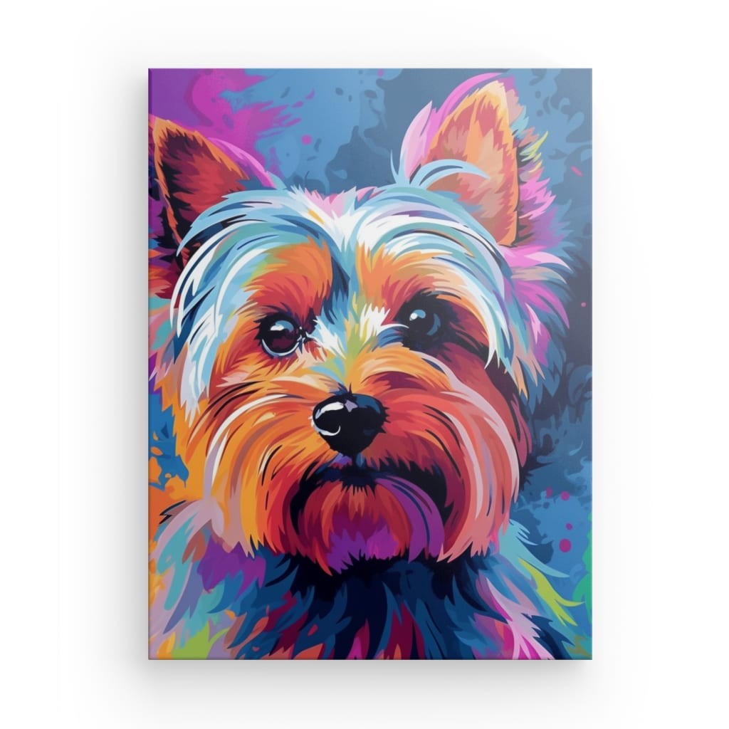 Vivid Canine Dream - Framed Canvas